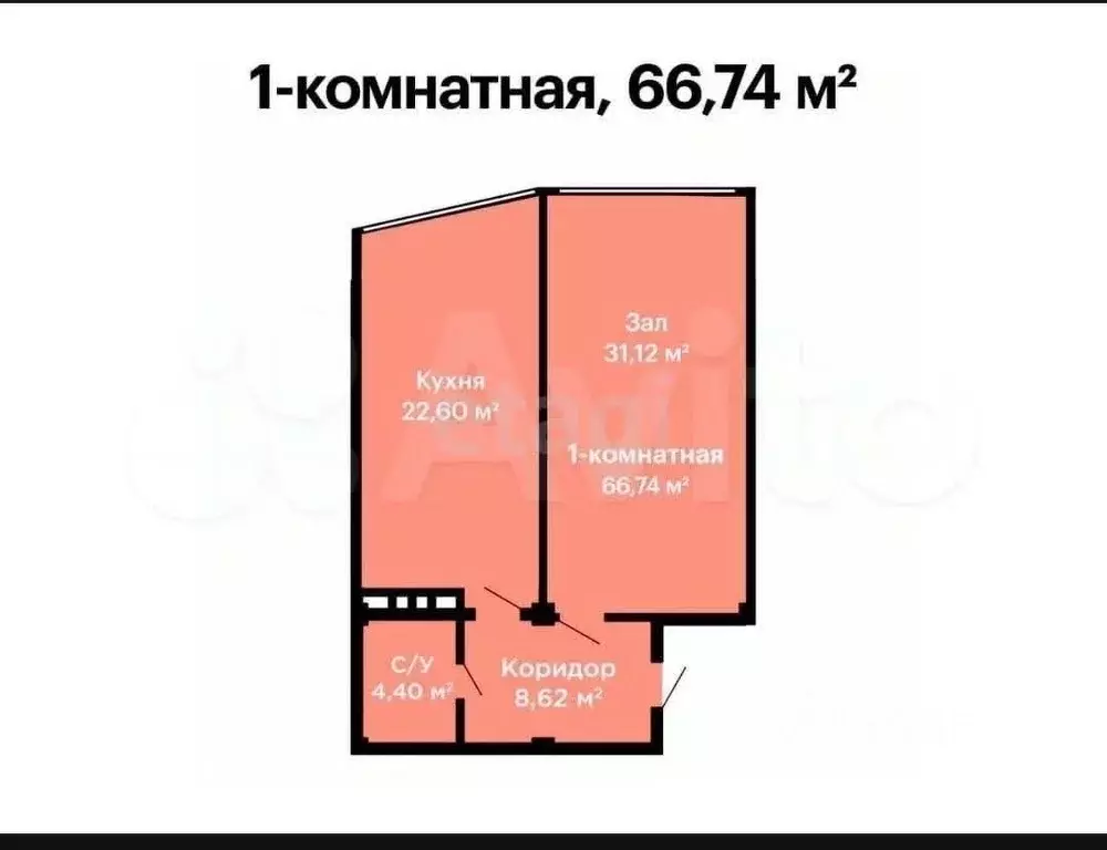 1-к кв. Дагестан, Каспийск просп. М. Омарова, 9А (66.74 м) - Фото 1