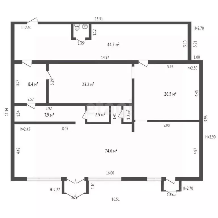 Торговая площадь в Ямало-Ненецкий АО, Надымский район, Пангоды пгт ул. ... - Фото 2