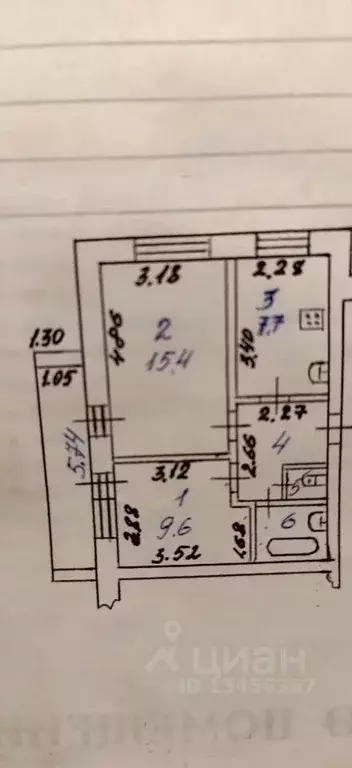 2-к кв. Коми, Сыктывкар Ручейная ул., 39/2 (42.0 м) - Фото 1