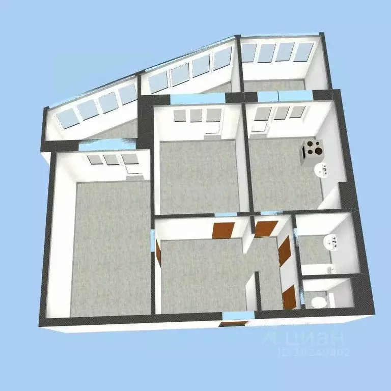 2-к кв. Башкортостан, Уфа просп. Октября, 33/1 (59.2 м) - Фото 2