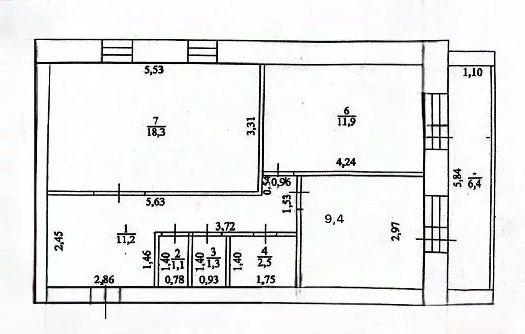 2-к кв. Оренбургская область, с. Илек пер. Деповский, 8 (56.6 м) - Фото 2
