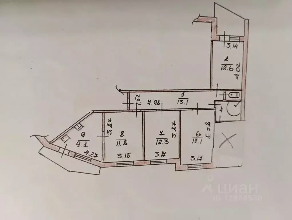 3-к кв. Крым, Симферополь просп. Победы, 76 (80.0 м) - Фото 2