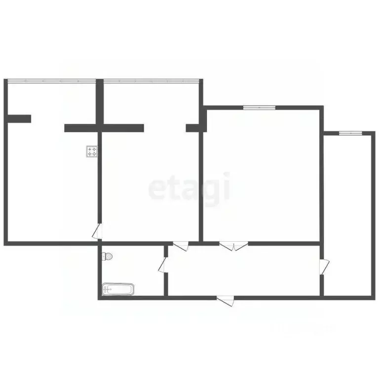 3-к кв. Карачаево-Черкесия, Черкесск ул. Космонавтов, 43Г (82.5 м) - Фото 1
