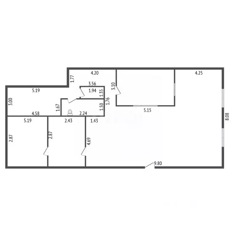Офис в Санкт-Петербург Дачный просп., 6к1 (165 м) - Фото 2