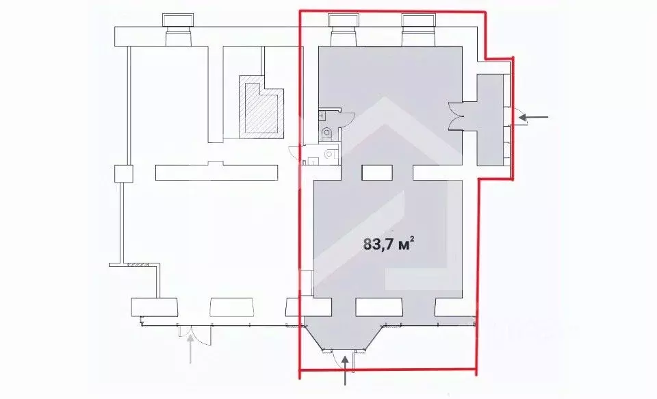 Помещение свободного назначения в Москва Брянская ул., 12 (84 м) - Фото 2