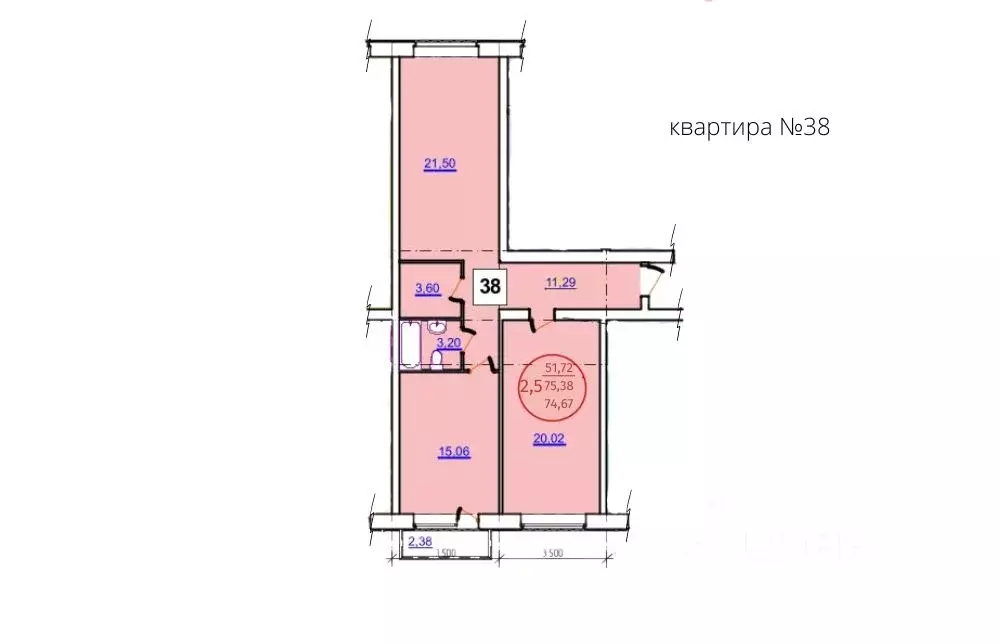 2-к кв. Удмуртия, Ижевск ул. Халтурина, 155 (72.9 м) - Фото 0