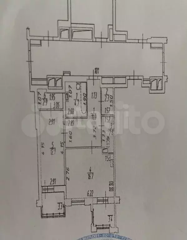 1-к. квартира, 52 м, 3/9 эт. - Фото 0