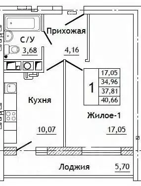 1-к кв. Смоленская область, Смоленский муниципальный округ, д. ... - Фото 0