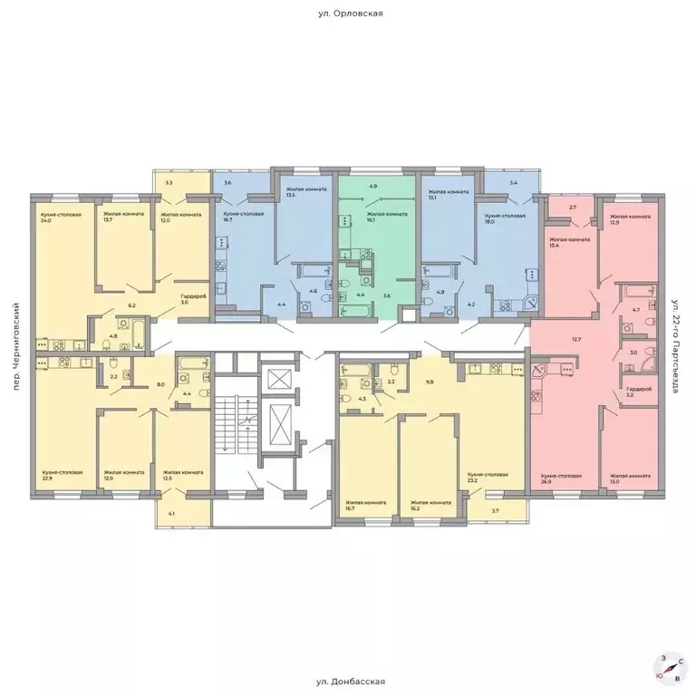 3-к кв. Свердловская область, Екатеринбург пер. Черниговский, 20 (90.4 ... - Фото 2