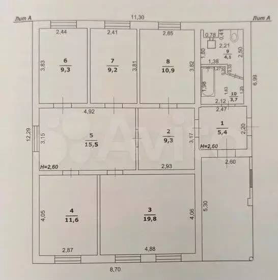 Дом 98,8 м на участке 38 сот. - Фото 0