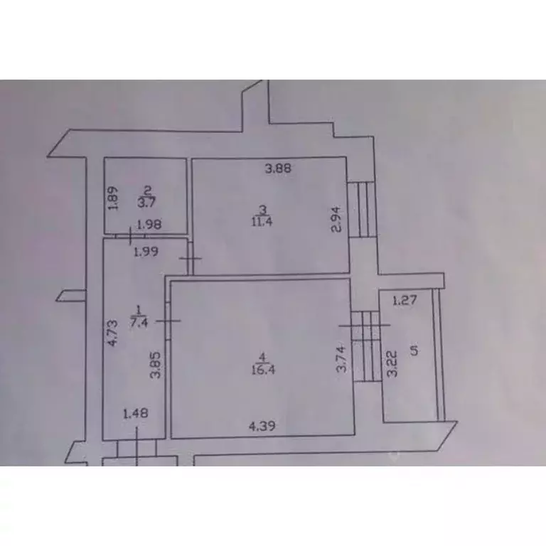 1-к кв. Татарстан, Зеленодольск ул. Королева, 14А (39.0 м) - Фото 0