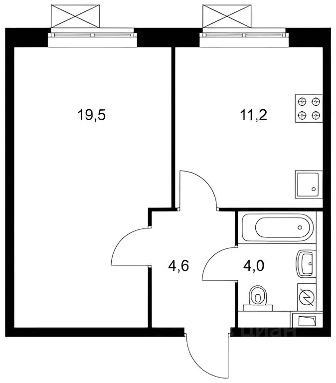 1-к кв. Московская область, Одинцово ул. Ракетчиков, 6 (40.0 м) - Фото 1