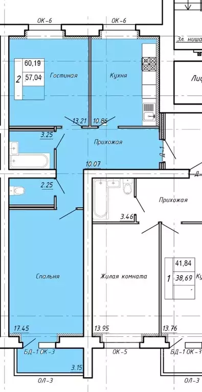 2-к кв. Тамбовская область, Тамбов ул. Имени Павла Строганова, 7 ... - Фото 1