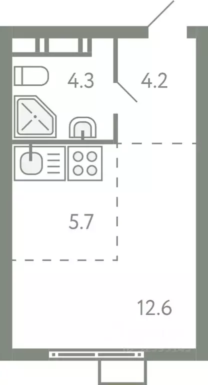 Студия Московская область, Ленинский городской округ, Молоково пгт ... - Фото 1