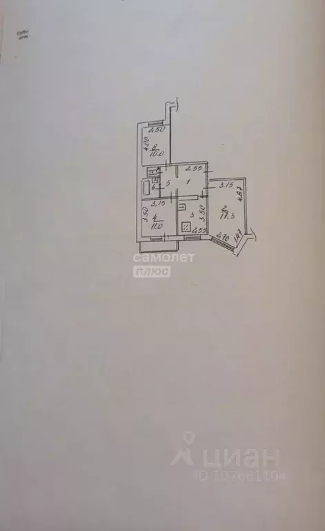 3-к кв. Липецкая область, Липецк Московская ул., 135 (61.9 м) - Фото 2