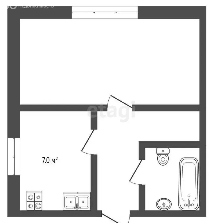 1-комнатная квартира: Камышлов, улица Дзержинского, 7 (35.2 м) - Фото 1