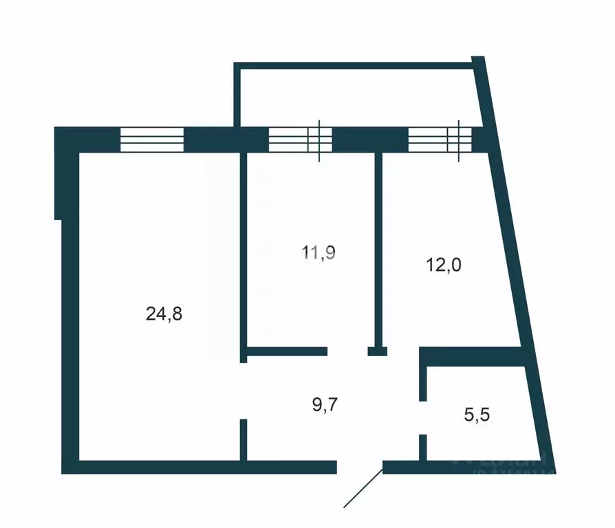 2-к кв. Новосибирская область, Новосибирск ул. Шевченко, 15 (64.0 м) - Фото 2