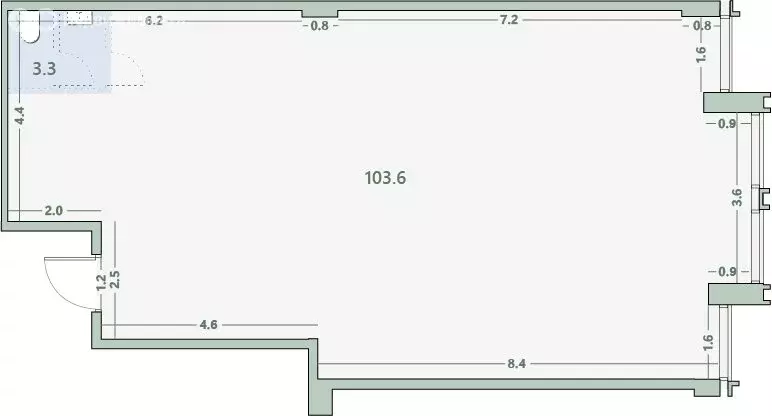 Офис (106.9 м) - Фото 1