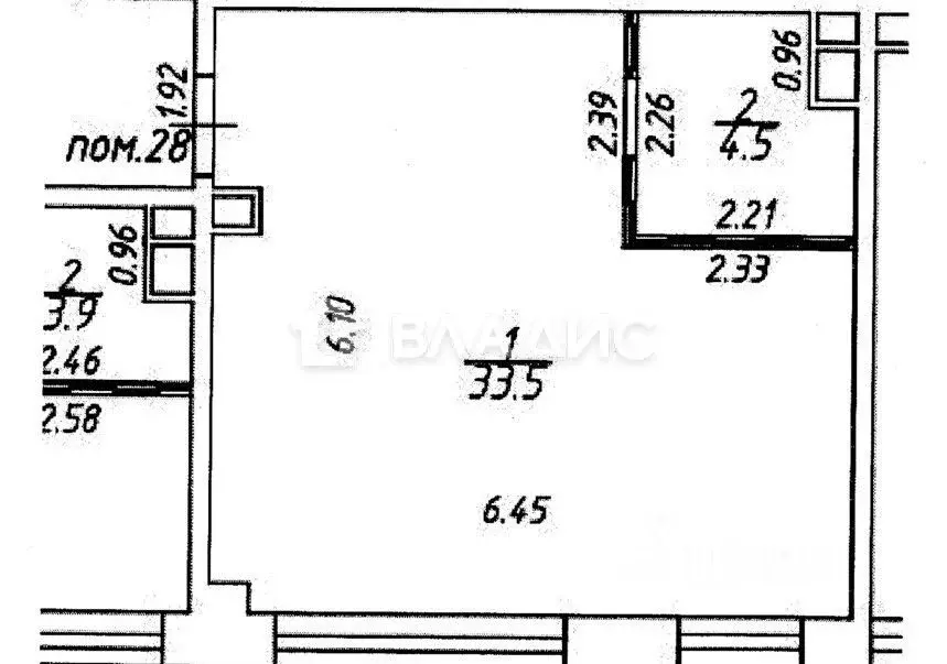 Студия Москва проезд Серебрякова, 11к1 (38.0 м) - Фото 2