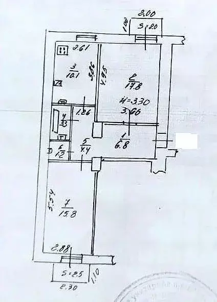 2-к кв. Ростовская область, Ростов-на-Дону Пушкинская ул., 179 (59.0 ... - Фото 2