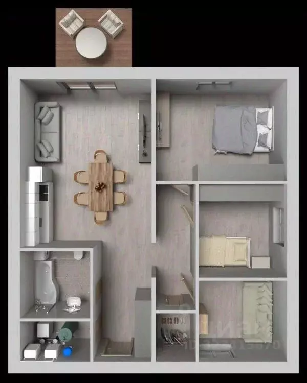 Дом в Хакасия, Алтайский район, с. Белый Яр ул. Похабова, 43А (110 м) - Фото 1