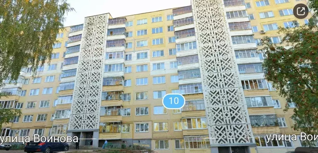 1-к кв. Мордовия, Саранск ул. Воинова, 10 (33.0 м) - Фото 2