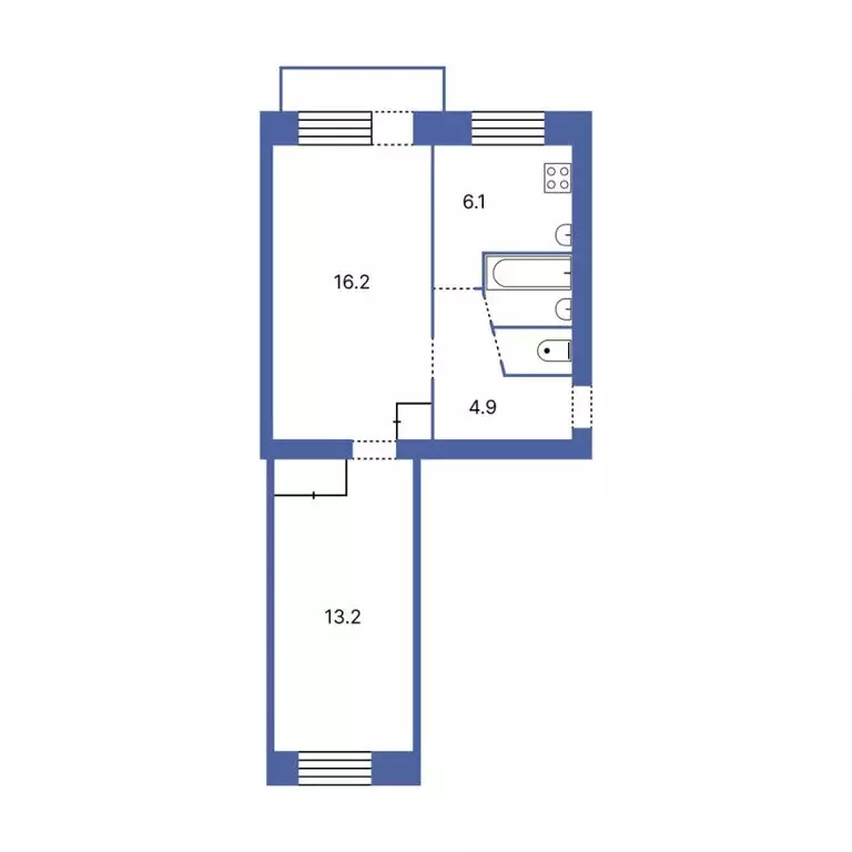 2-комнатная квартира: Екатеринбург, улица Лобкова, 32 (44.5 м) - Фото 1