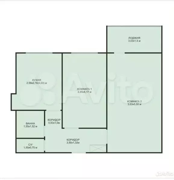 2-к. квартира, 50 м, 5/9 эт. - Фото 0