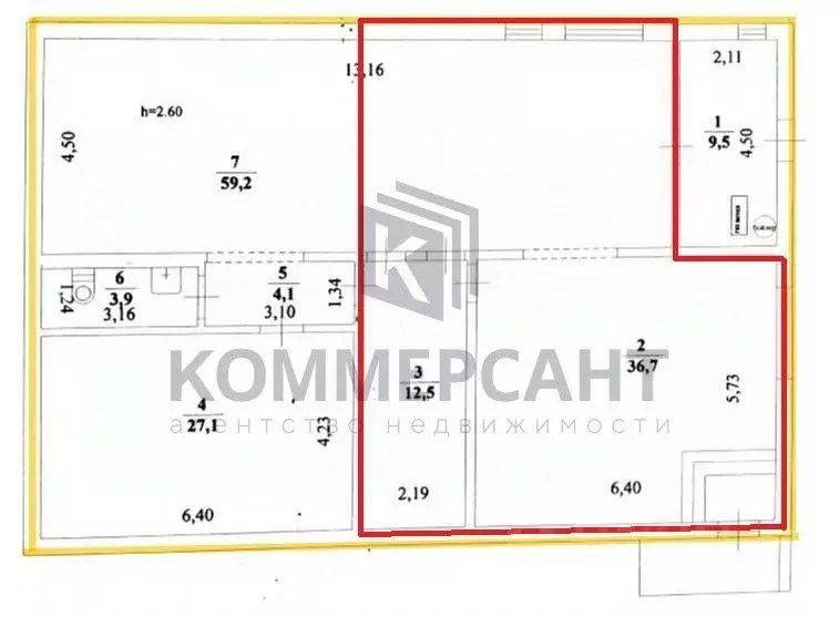 Офис в Нижегородская область, Нижний Новгород Эльтонская ул., 8 (79 м) - Фото 2
