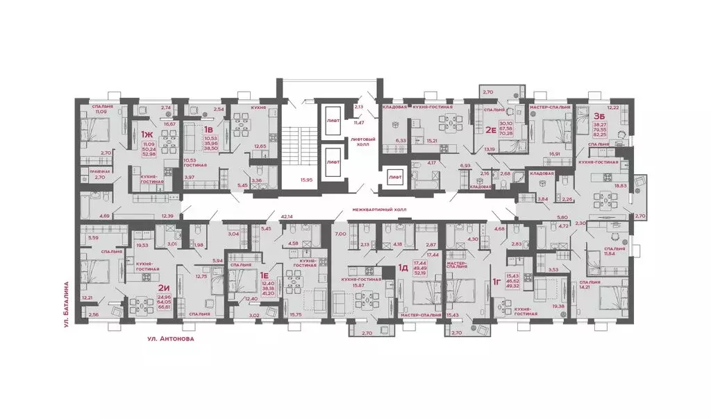 1-комнатная квартира: Пенза, ЖК Микрорайон Новобережье (38.5 м) - Фото 2