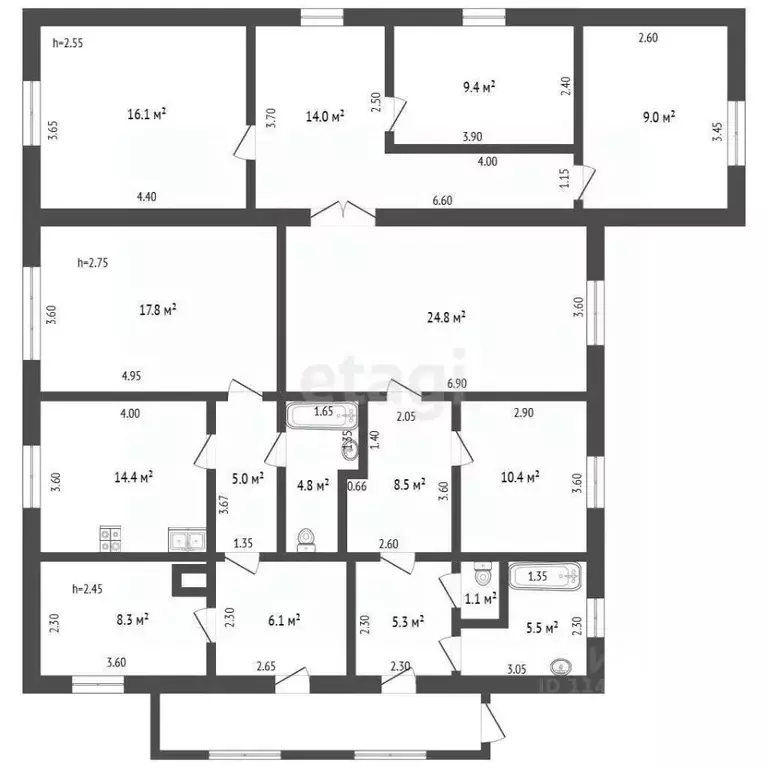 Дом в Воронежская область, Борисоглебск ул. Середина, 68 (201 м) - Фото 2