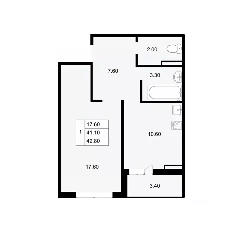 1-к кв. Краснодарский край, Краснодар ул. Героев-Разведчиков, 11 (42.8 ... - Фото 0