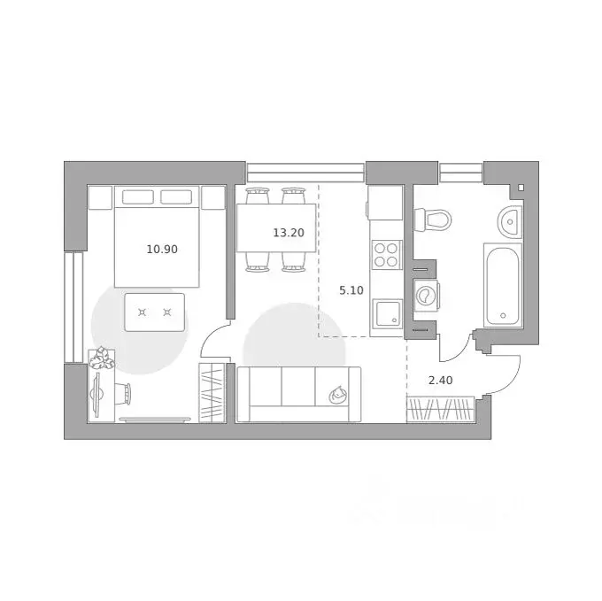 2-к кв. Башкортостан, Уфа Зеленая Роща жилрайон, Лесная Симфония жилой ... - Фото 1