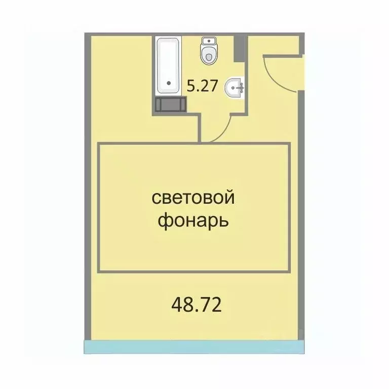 1-к кв. Санкт-Петербург Варфоломеевская ул., 6 (53.7 м) - Фото 0