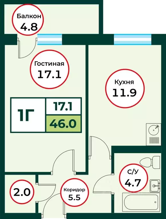 1-к кв. Красноярский край, Красноярск городской округ, пос. Солонцы ... - Фото 0