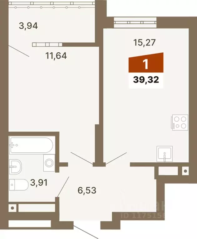 1-к кв. Свердловская область, Екатеринбург ул. Волгоградская, 197 ... - Фото 1