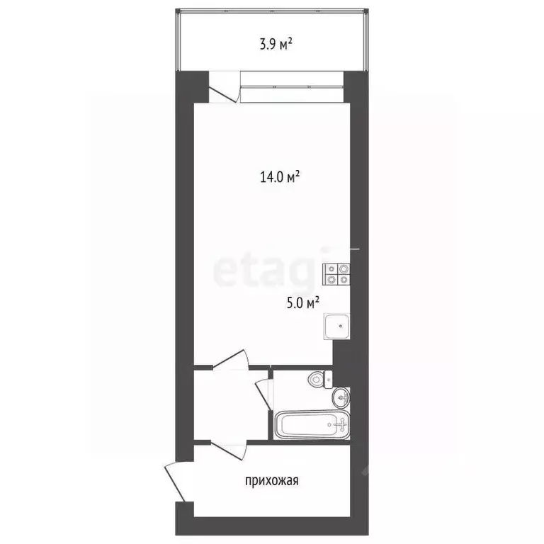 Студия Ханты-Мансийский АО, Сургут ул. Александра Усольцева, 26 (28.0 ... - Фото 2