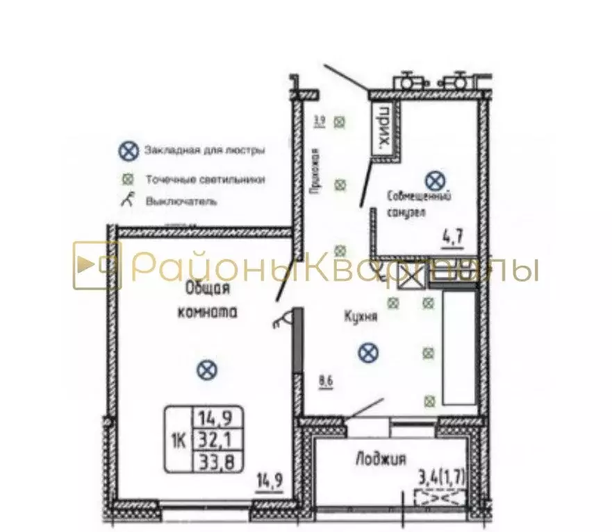 1-к кв. Новосибирская область, Новосибирск Рельефная ул., 106/1 (33.8 ... - Фото 2