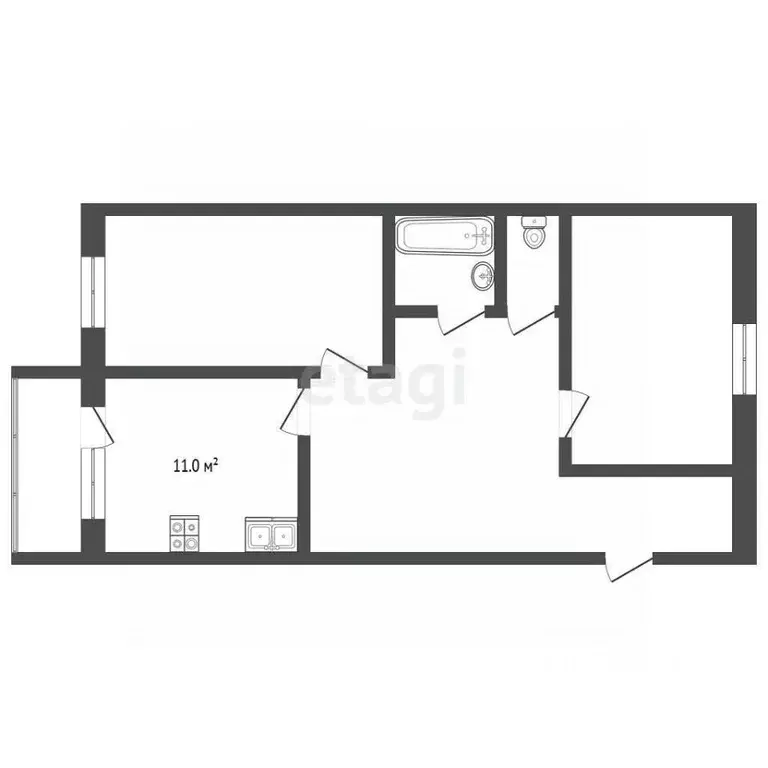 2-к кв. Ярославская область, Ярославль ул. Туманова, 7 (57.8 м) - Фото 1