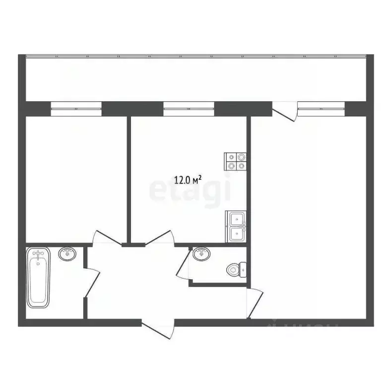 2-к кв. Забайкальский край, Чита ул. Шилова, 29 (61.8 м) - Фото 1