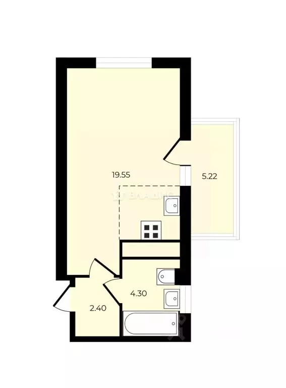 Студия Ленинградская область, Всеволожский район, Заневское городское ... - Фото 2