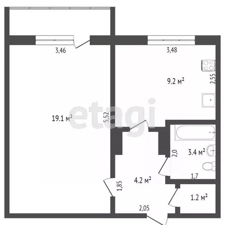 1-к кв. Мордовия, Саранск ул. Н. Эркая, 24 (38.2 м) - Фото 1