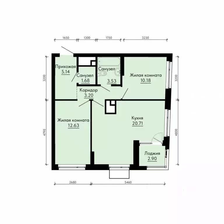 2-к кв. Свердловская область, Екатеринбург Юго-Западный жилрайон, ... - Фото 1