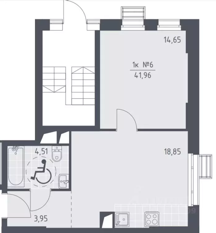 Офис в Московская область, Красногорск Спутник жилой комплекс, к15 (41 ... - Фото 1