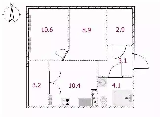 1-к кв. Московская область, Королев ул. Горького, 79к2 (43.5 м) - Фото 1