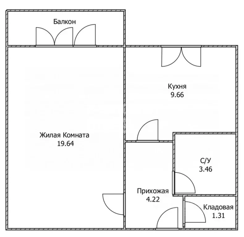 1-к кв. Ульяновская область, Ульяновск ул. Гоголя, 10 (39.0 м) - Фото 2