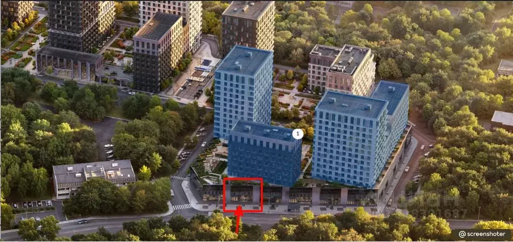 Торговая площадь в Москва Верейская 41 жилой комплекс, 1.2 (259 м) - Фото 0