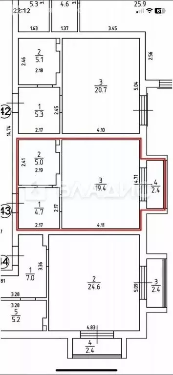Квартира-студия: Пионерский, Пионерская улица, 4А (31.5 м) - Фото 1
