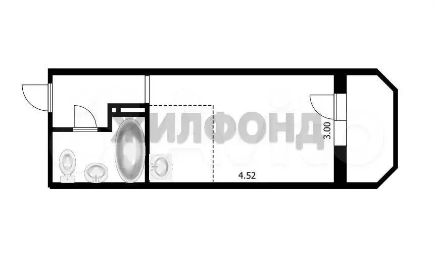 Квартира-студия, 19,8 м, 3/17 эт. - Фото 0