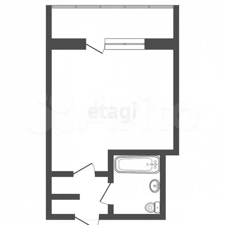 Квартира-студия, 17,4 м, 8/8 эт. - Фото 0